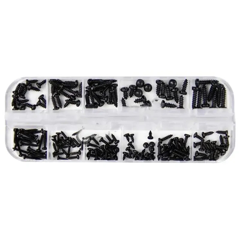 45pcs Screw Mini Phillips Head Micro Screws Round Head Self-tapping Electronic Small Wood Screws Kit Self-tapping Screw Kit