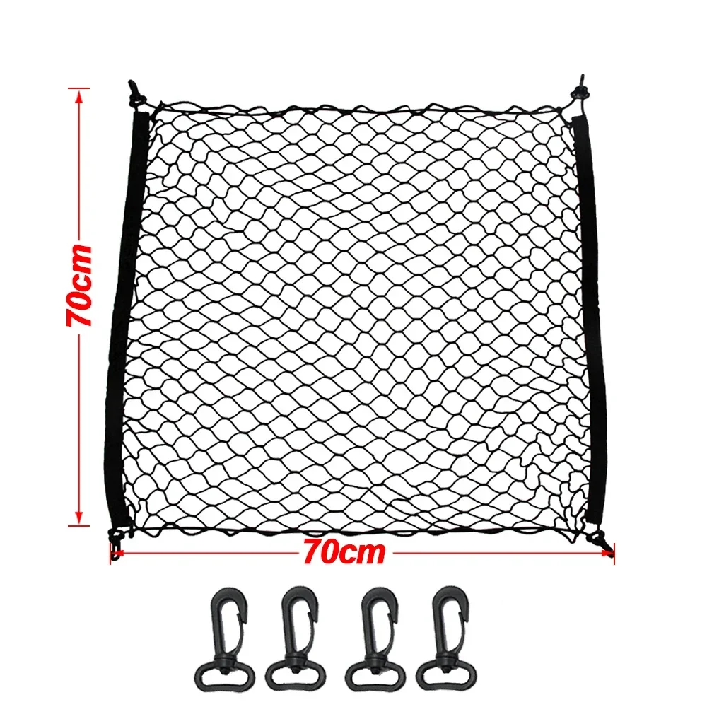 Universal Car Trunk Net Elastic Luggage Net Cargo Organizer Storage Nylon Mesh Nets Stretchable Car Interior Mesh Network Pocket