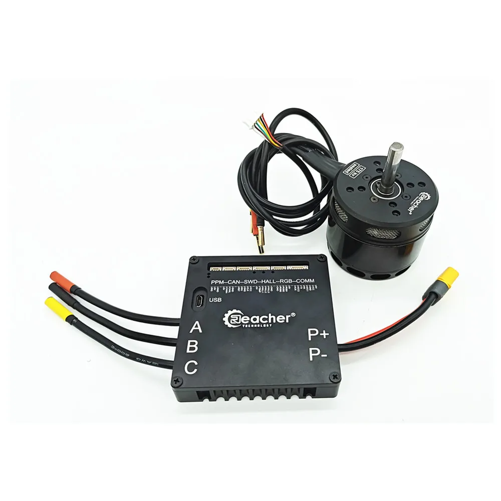 2026 Reacher Tech Open Source 75v 100a Controller PPM HALL UART CAN BUS Communication Port Controller