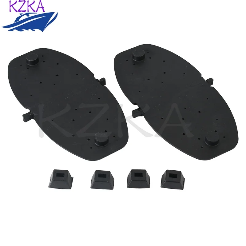 2Pcs 807166A2 Exhaust Y Pipe Water Shutter Flappers W/Grommets Replaces for Mercruiser 807166A2 V6Marine