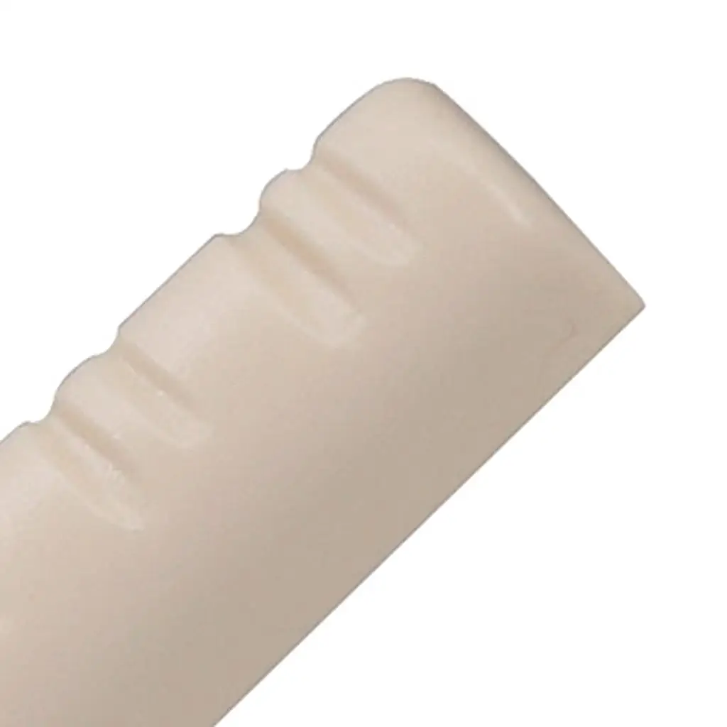 Acoustic Folk Guitar Slotted Nut Plastic Bridge Upper Nut Repair Parts Stable Tuning for 12 String Guitar