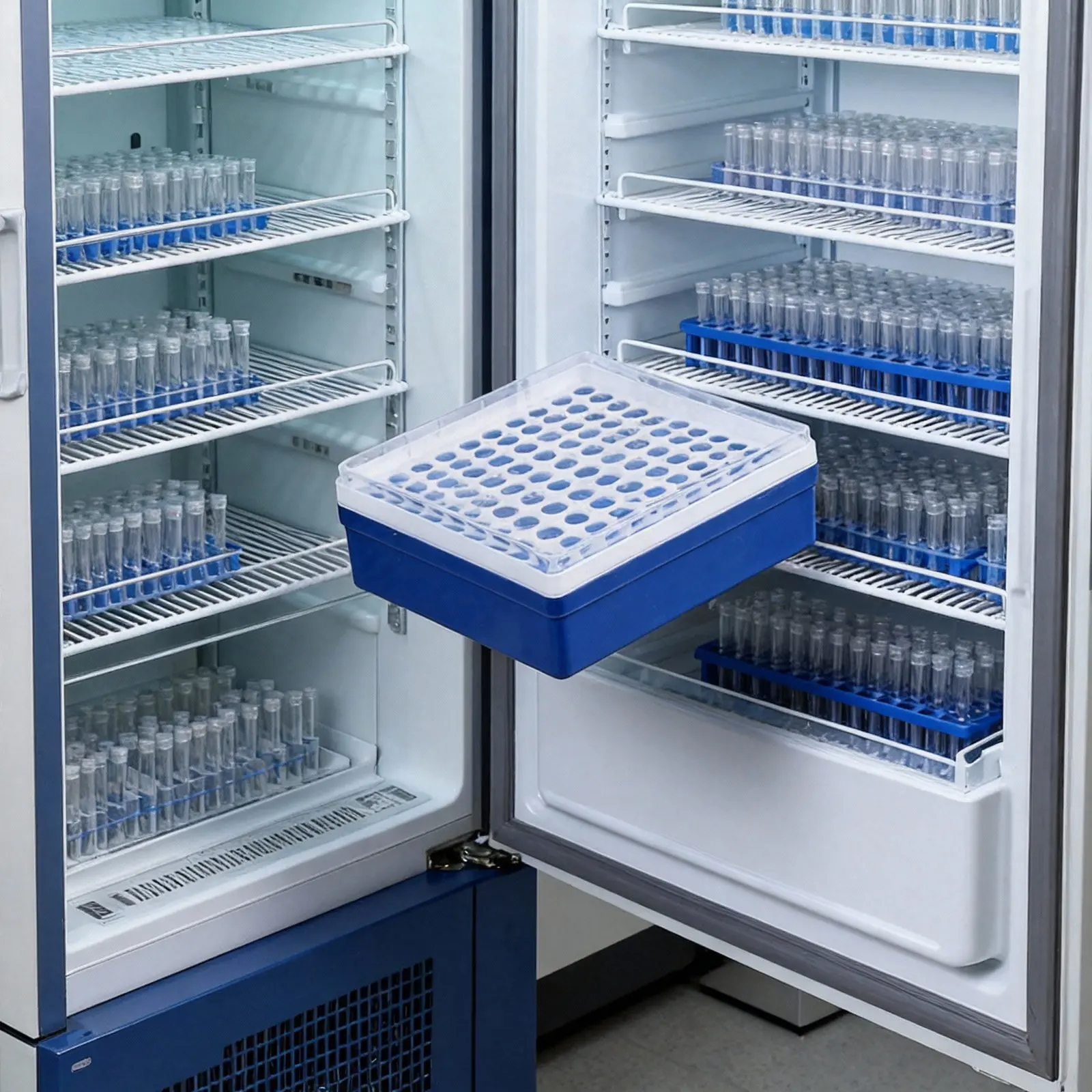 

100 Holes Centrifuge Tube Organizer Reusable Test Tubes Box Laboratory Storage Holder Sampling Tube Container Test Tubes Box
