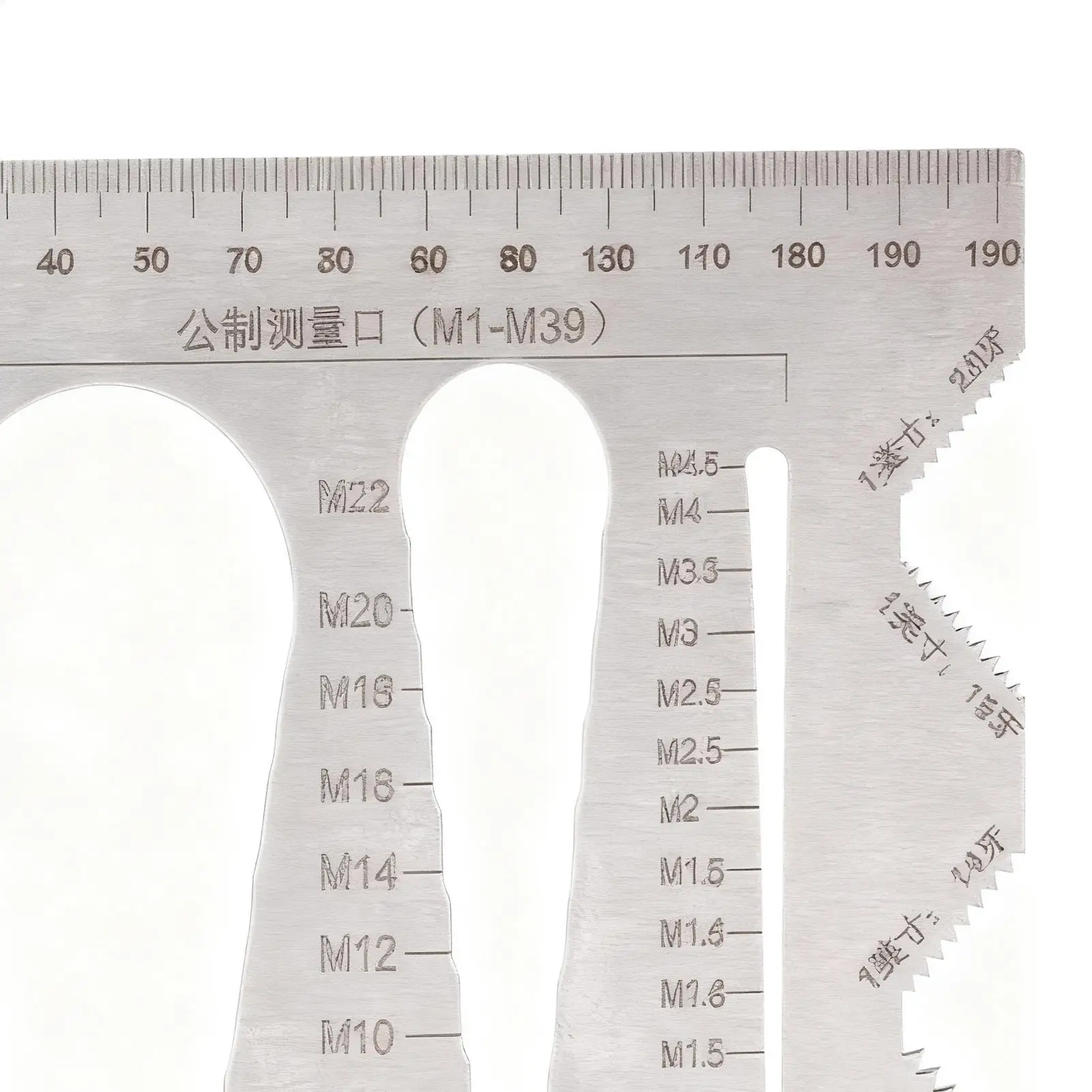 

Калибр с винтовой резьбой, быстрый точный измерительный прибор для винтовых болтов, портативный измеритель размера винта для работы на открытом воздухе