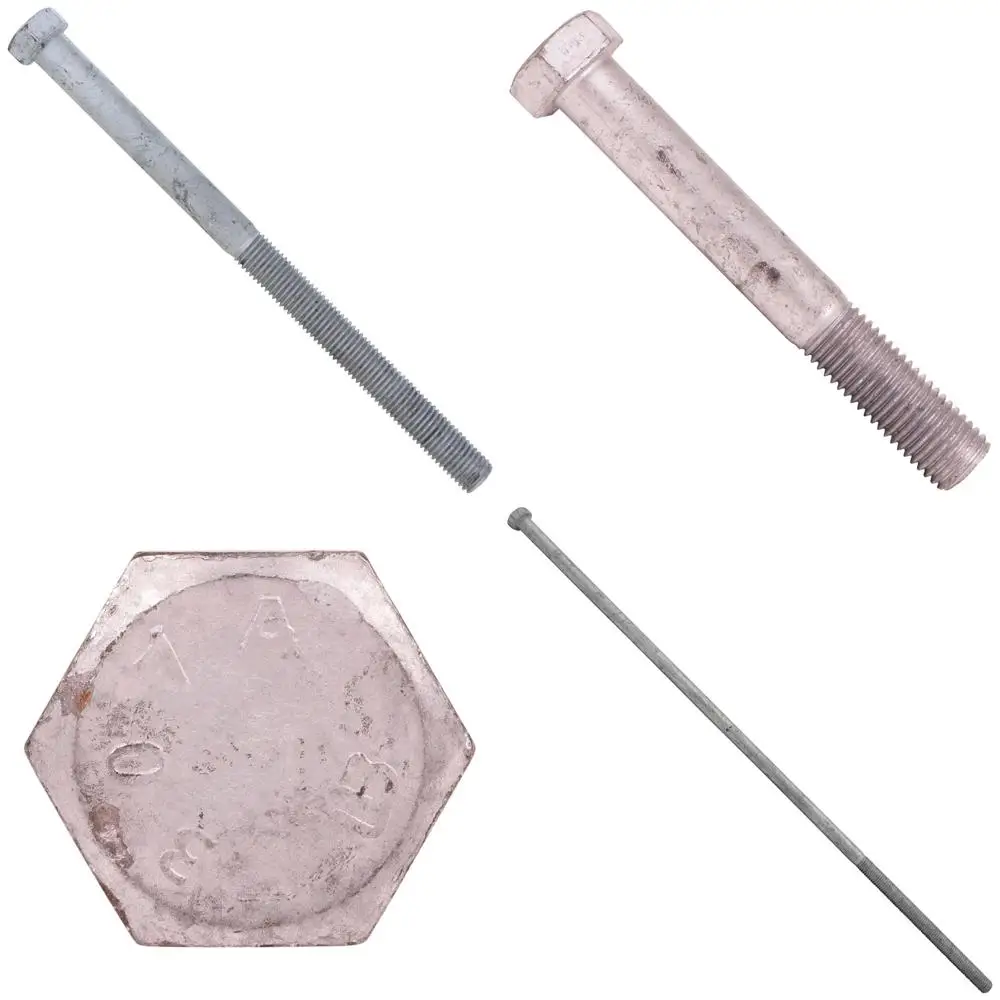 

Grade A Hex Bolts 3/4-10 x 11-1/2 with 6 Inch Thread, 25 Pack, Hot Dip Galvanized, Heavy Duty Fasteners
