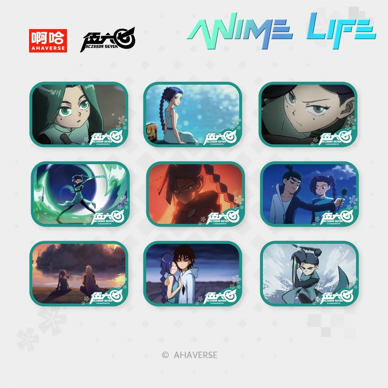 

Official Anime Scissor Seven 567 Thirteen Film Baji Badge Brooch Pin Collection Cosplay Gift Cute