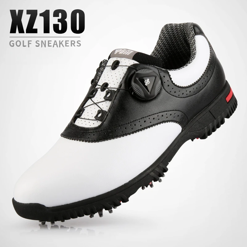 PGM Golf Shoes Rotating Buckles Anti-slip Sneakers Leisure Men Waterproof Sports Shoes Multifunctional Golf Trainers XZ130