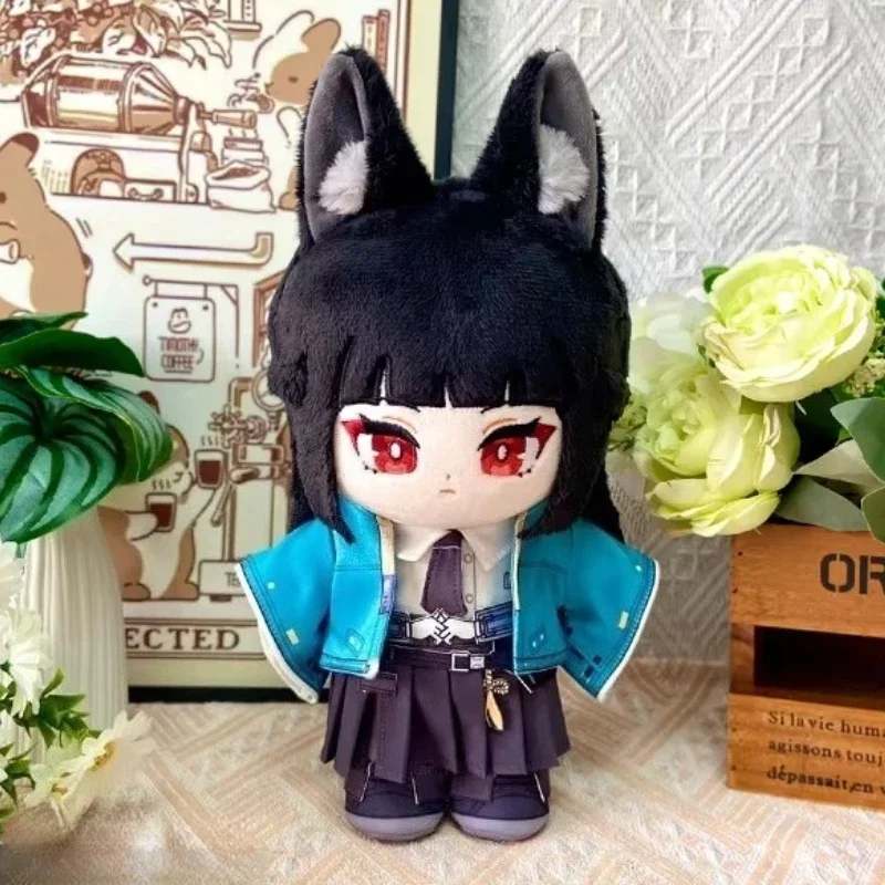 20cm Anime juego Zenless Zone Zero Kawaii Cosplay muñeca  algodón con ropa Hoshimi Miyabi vestir peluches suaves figuras  juguet