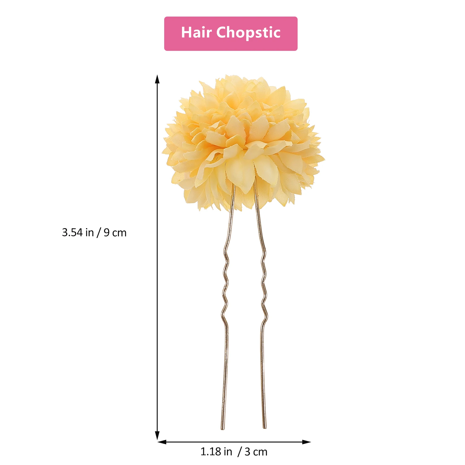 

Vintage Style Flower Hairpin Bridal Wedding Accessories U Shape Hair Fork Bun Clip Chinese Hair Decor For Women Party Cosplay