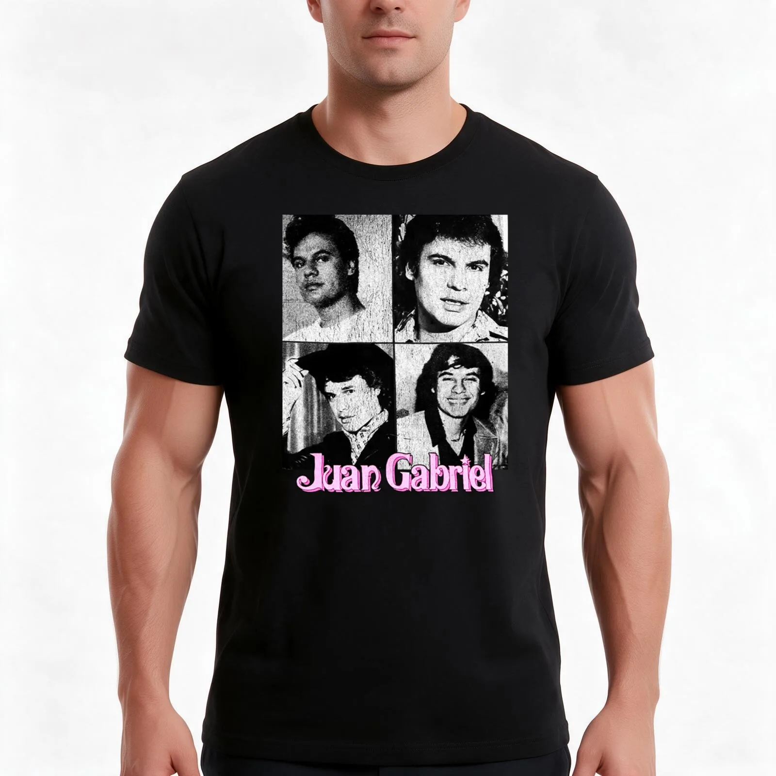 Juan Gabriel T-Shirt, Summer Casual Cotton Tee, Oversized Streetwear Tops, Vintage Graphic Print, Loose Fit Short Sleeve