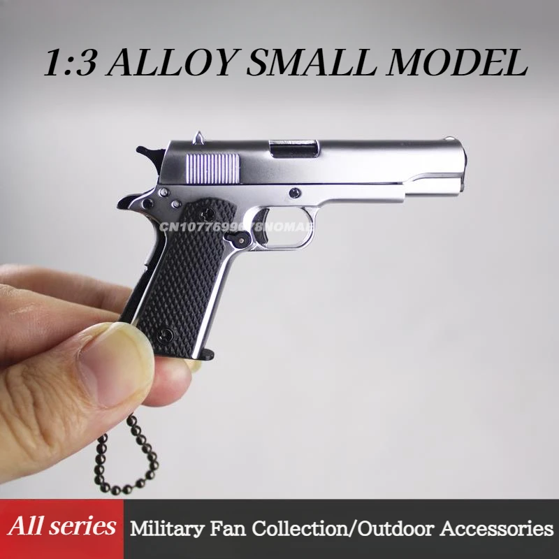 New 1:3 Alloy G34 TTI Pistol 1911 Mini Toy Gun Model Keychain Assemble Disassemble Jedi Survival Pistols Christmas Gift 2024