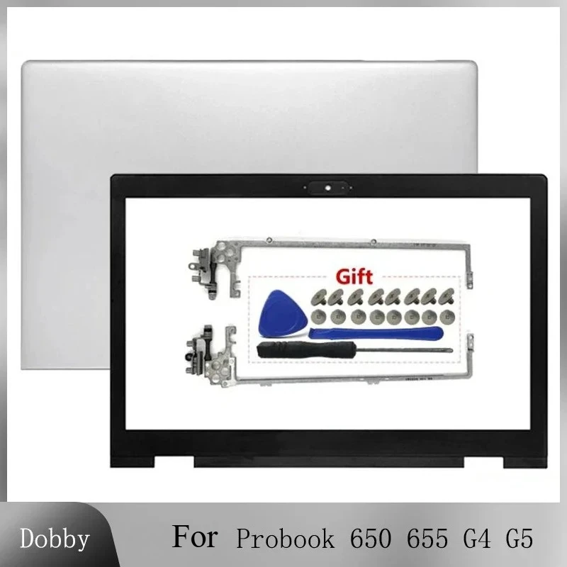 Neue Laptop LCD Back Cover Für Probook 655 650 G4 G5 LCD Fall Vordere Lünette Rahmen Hinten Deckel Top Bildschirm Gehäuse Fall Scharnier L09757-001