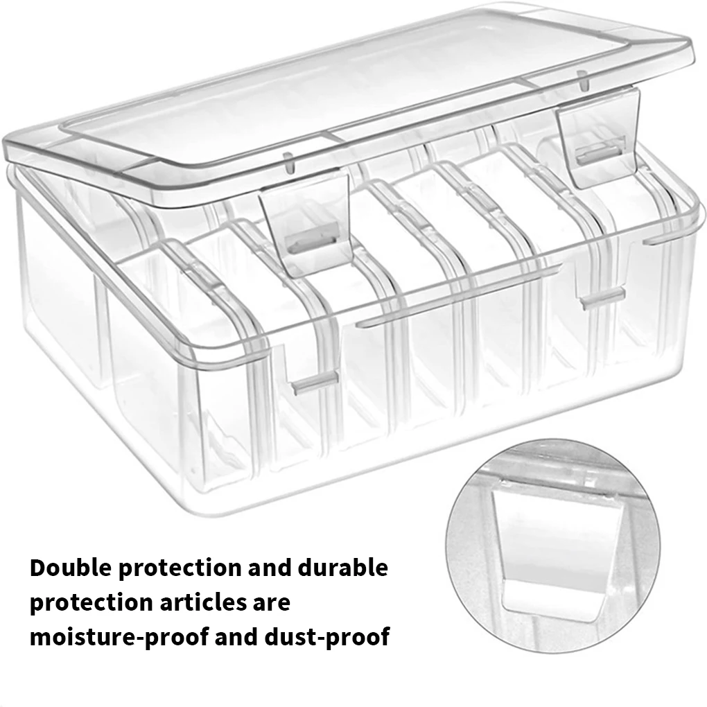 Rings Storage Box Transparent Square Earrings Case Jewelry Finding Accessory Packaging Bead Pearl Organizer Dresser