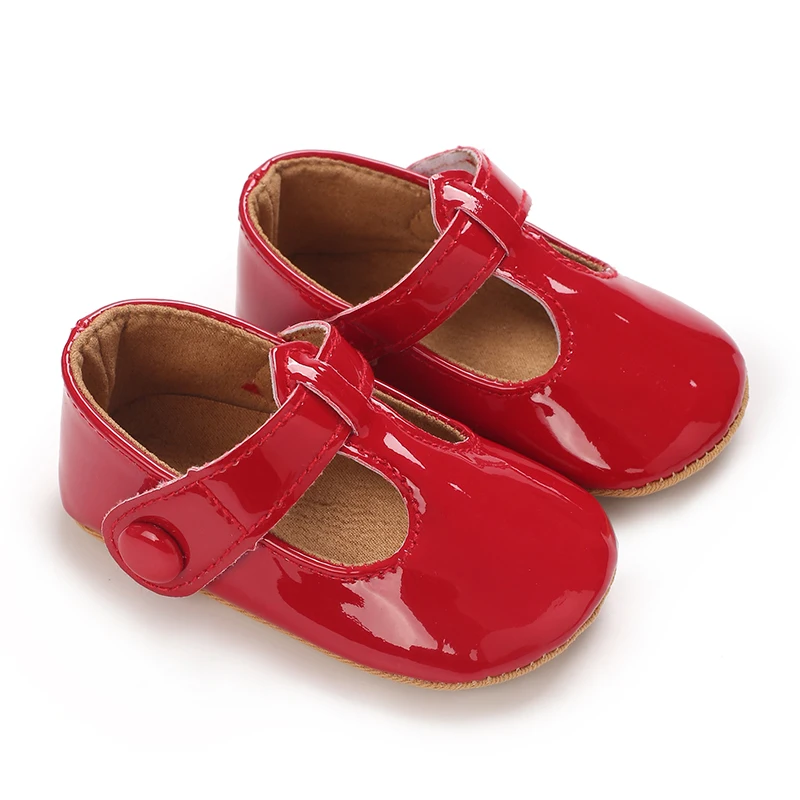 5-Farben neue 0-18mmonate rretr Mary Jane Frühling Babys chuhe Pu Neugeborene Mädchen Schuhe erste Wanderer Prinzessin Bowknot Baby Prewalke – Detail 11