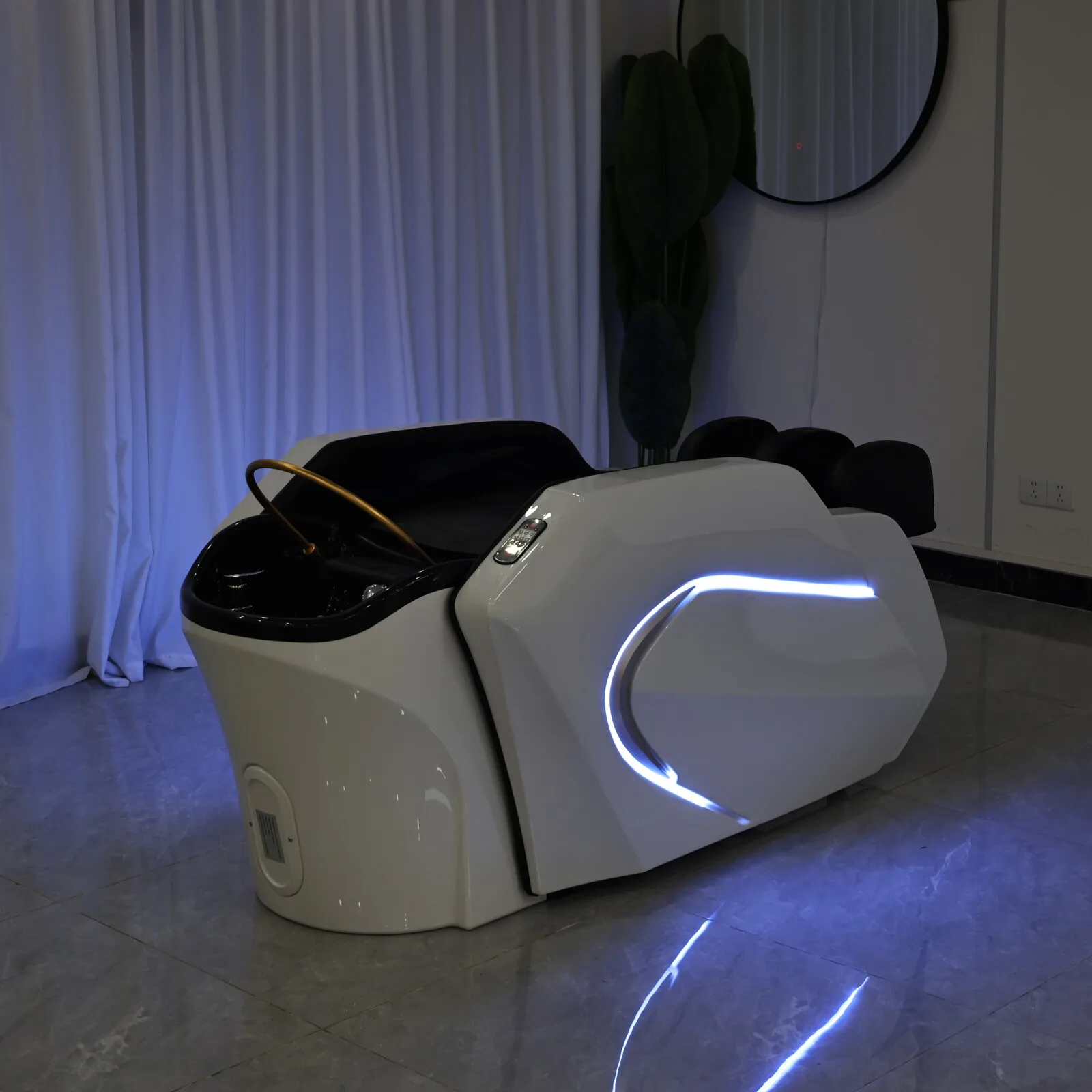 Beauty Salon Hair Washing Chair Electric Massage Table Head Spa Shampoo Bed Equipment Furniture Silla De Salon De Belleza 4