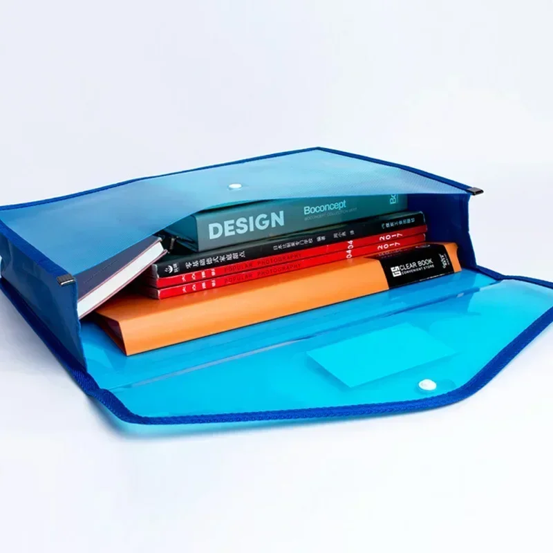 1PC A4 PVC File Folders Organizer Large Capacity Office Document Bag Pouch Envelope Folder Waterproof Stationery Storage Pouch