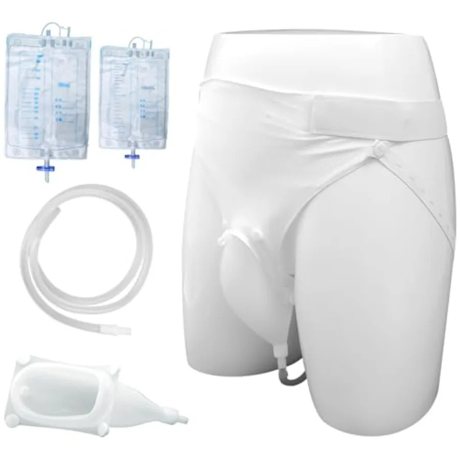 

Wearable Urine Collection Bag for Elderly, Portable Urinals for Men, Reusable Male Urine Bags, Elderly Urinal with External Uri