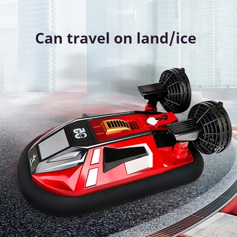 

New 2.4g Four-Way Amphibious Simulation Hovercraft High-Speed Speedboat Summer Water Remote Control Children'S Toy Gift