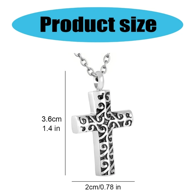 Collana commemorativa Ceneri Medaglione Cremazione Gioielli intagliati per ceneri/capelli