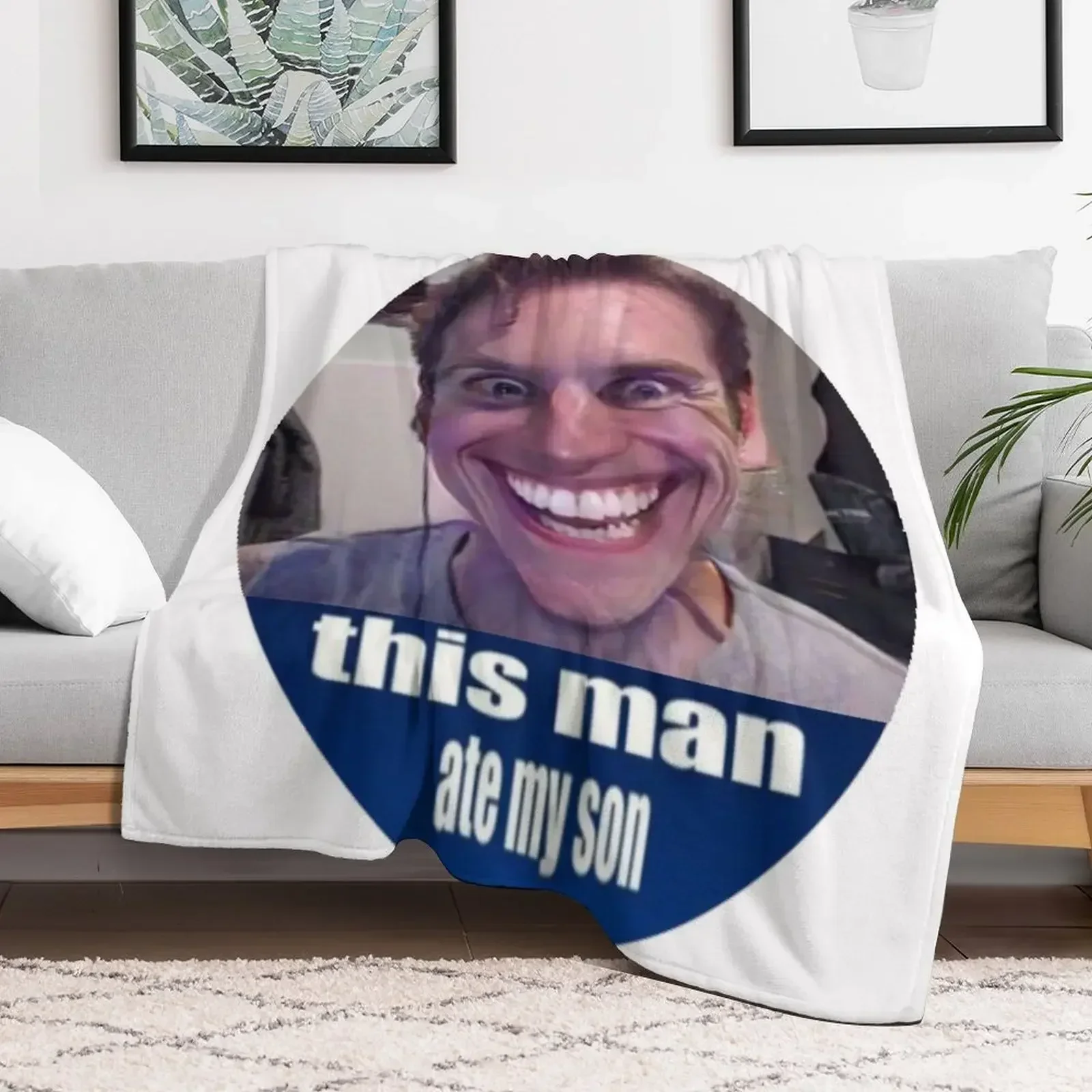 jerma ate my son Throw Blanket Cute Luxury Brand Blankets