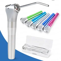 Dental Air Water Spray Syringe Handpiece 3-Way Triple Inject Gun + 2 Nozzle Tips Tube Rod Root Canal Endo Irrigation Equipment