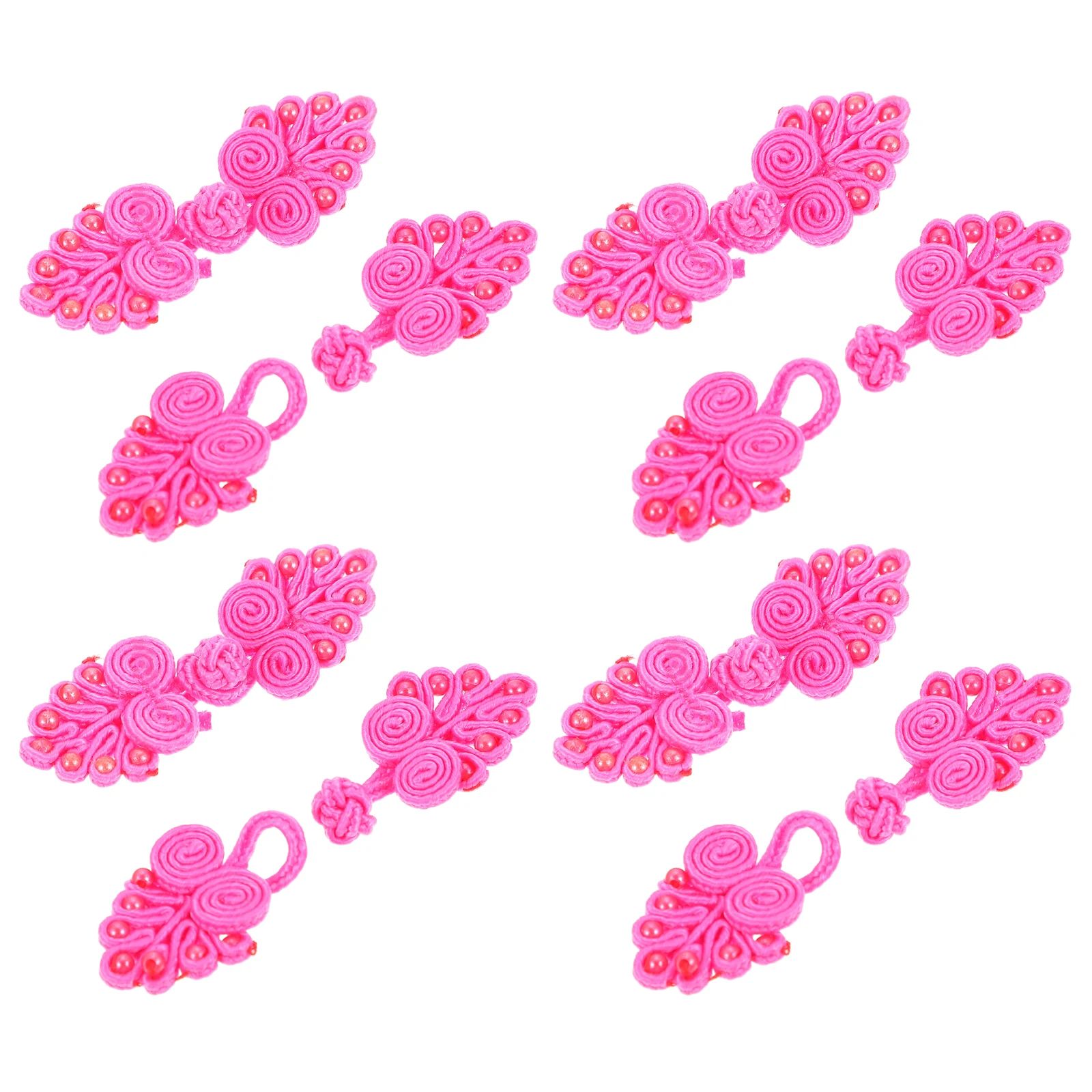 

10pcs Black Cheongsam Buttons Sewing Polypropylene Large Chinese Knot Fashion Accessories Non Fading Washable