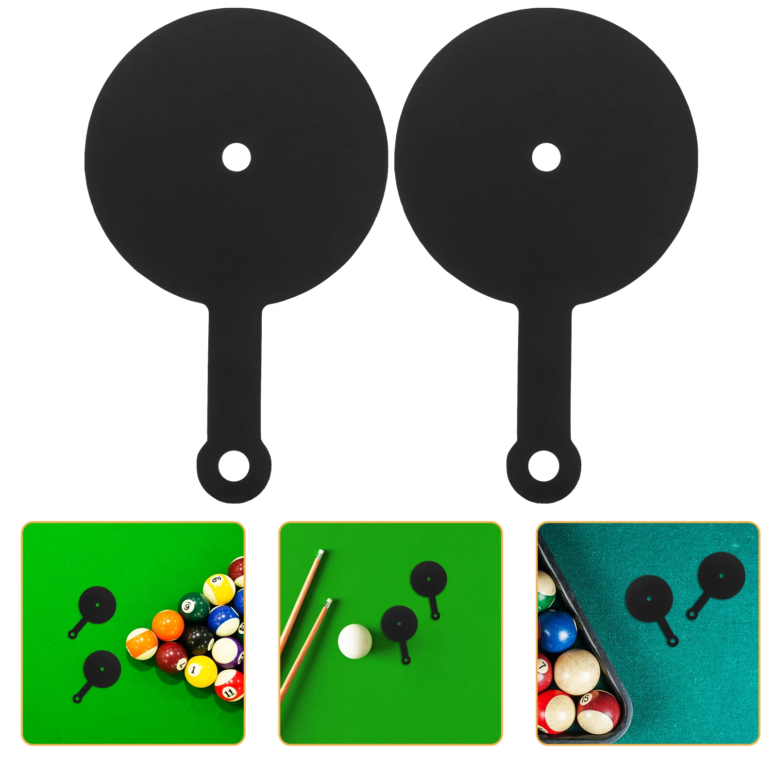 

3Pcs Billiard Ball Position Marker Enhance Skills Easy Setup Longterm Use Pool Table Supplies Billiards Practice Device