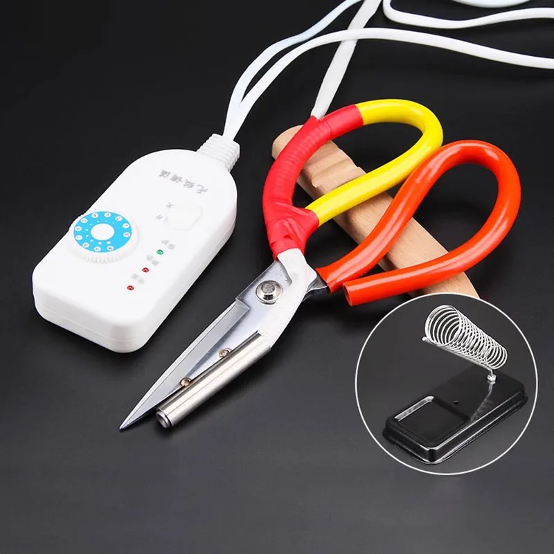 Thermostat Electric Scissors Ribbon Ribbon Trimming Scissors Hot Cut Zipper Elastic Band Ironing Cloth Scissors