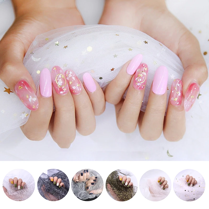 Nail Art Lace Pearl Showing Shelf Gauze Photo Props Nail Mesh Manicure Photography Background Lace Mesh Cloth Nail Accessories