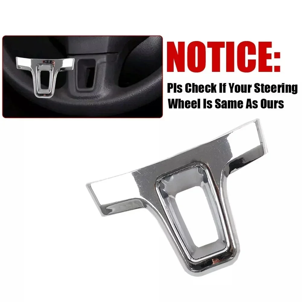 ABS Chrome Car Steering Wheel Sticker Cover Sequin Trim For Golf 6 MK6 MK5 Silver Car Accessories Tools view 2