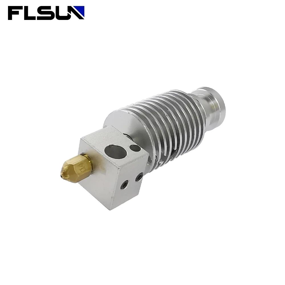 FLSUN Q5 V6 Hotend Nozzle Set, Extruder Brass Screw, Metal Throat, Heat Block Print Head, Radiator Tube Accessories, Original