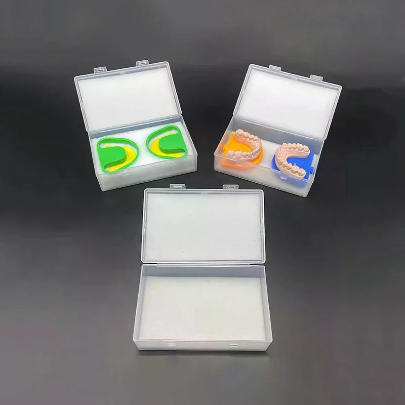 

Dental Tooth Model Implant Storage Box Dental Denture Special Delivery Box With Sponge Plaster Plastic Model Placement Box