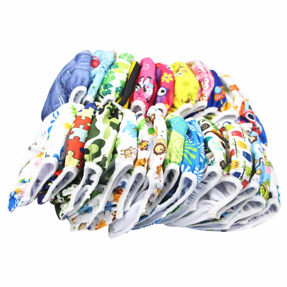 2025 New Baby Swim Diapers Waterproof Adjustable Cloth Diapers Pool Pant Swimming Diaper Cover Reusable Washable Baby Nappies