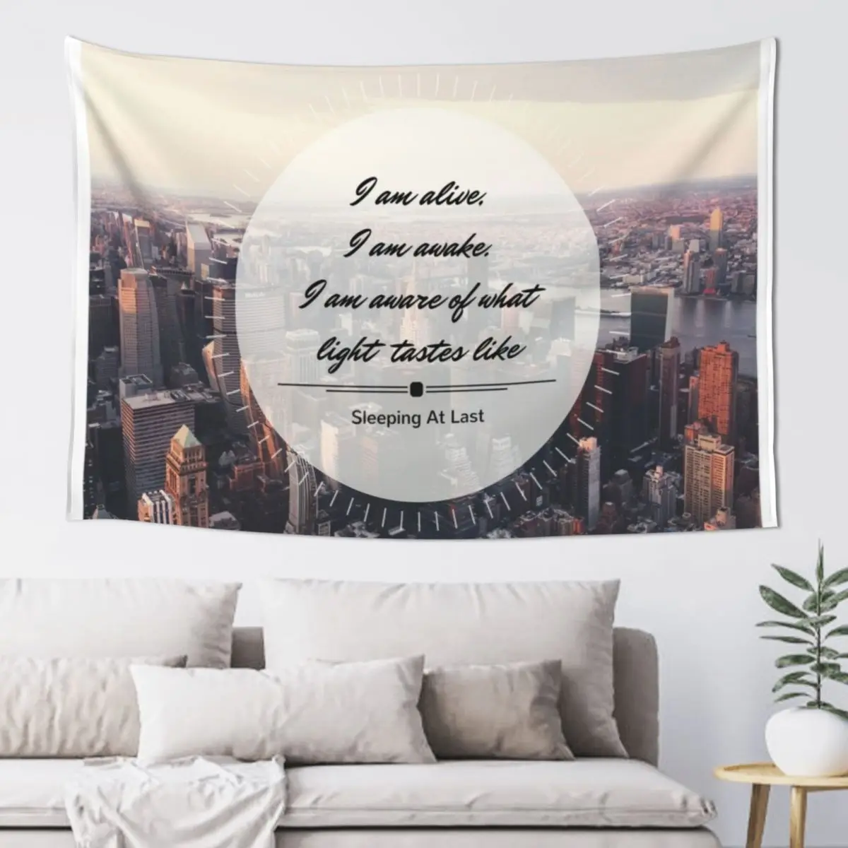 

I Am Alive, I Am Awake Tapestry House Decor Carpet Wall Hanging Wall Tapestry