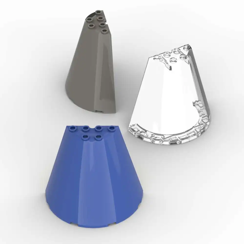 

MOC 1 шт. 47543 шланговый соединитель, кирпичи, конус, половина 8x4x6, классический адаптивный строительный блок, забавные игрушки для взрослых и мальчиков, подарки на особый день