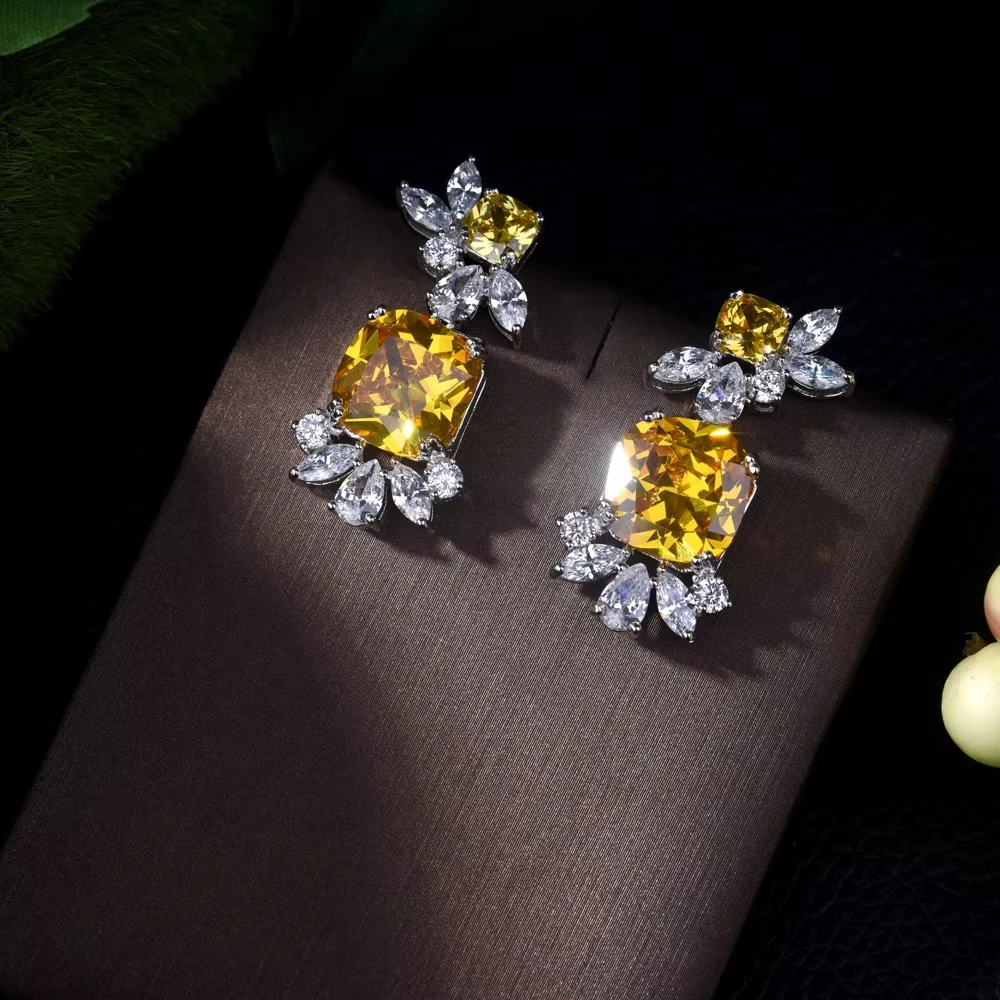 HIBRIDE New Style Fashion Stud Earrings with Good Quality Crystal Earring for Women New Statement Jewelry Boucle D'oreille E-540