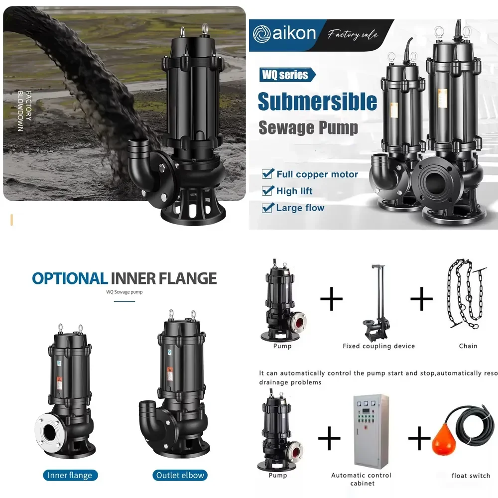 

Sewage Lifting Pump Automatic Basement Sewage Pump with High Head Drainage System OEM Supplier