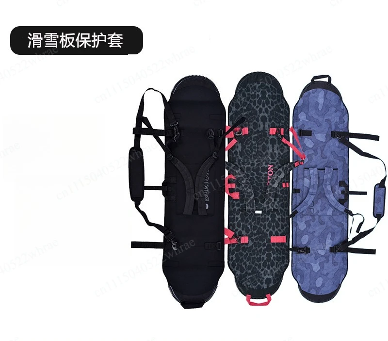 Ski bag, snowboard protective cover, waterproof snowboard bag, double straps, snowboard bag, dumpling leather