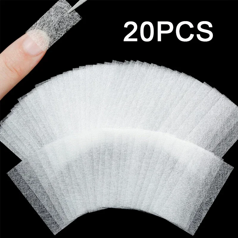 Fiberglass Nail Extension Non-woven Silks Form Wrap Manicure Build UV Gel Acrylic Nail Extension Glass Fiber Paper image 4