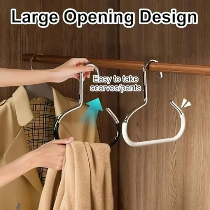 1/2/5pcs Non-slip Hat Storage Hook Durable Clothes Hanger Circle Ring Hat Hanger Non-marking Scarf Towel Tie Hanging Rack