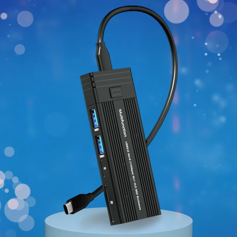 USB3.1 Docking Station PCI Solid State Nvme/sata Dual Protocol Read M.2 Multi-function HUB Mobile Hard Disk Box