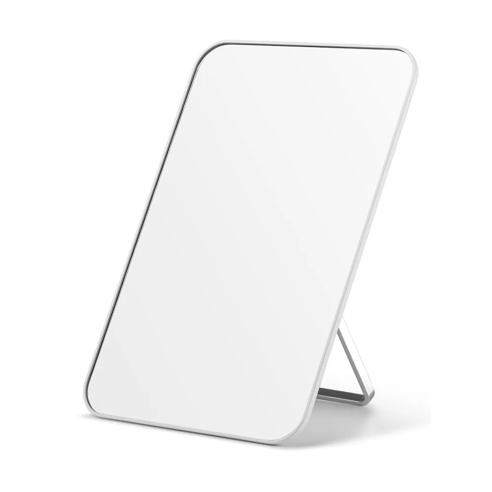 

Makeup Mirror, 8 X 5 Inches, with Foldable Stand and Hanging Hole, Suitable for Shaving and Travel, Desktop Makeup Mirror