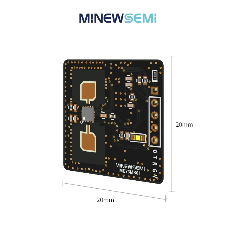 Real Time 24GHz mmWave Radar Module ME73MS01 High Sensitivity Motion Track Detection Human Presence Module