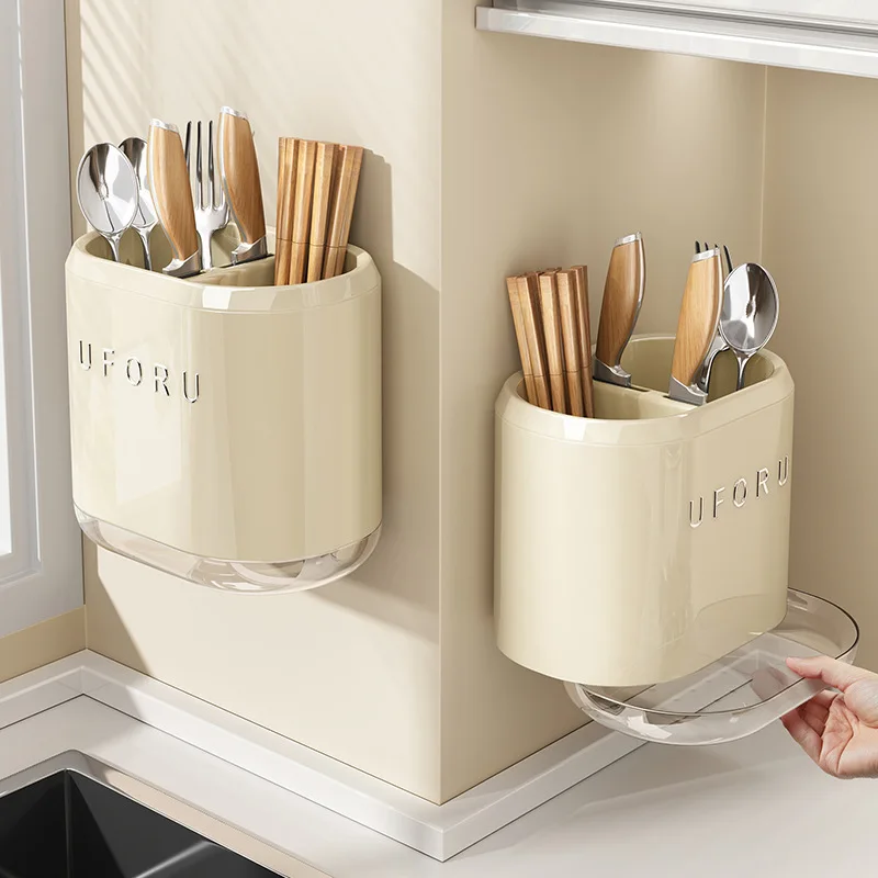 

Chopstick Storage Box Multi Functional Home Storage Rack Knife Block Drainage Cutlery Rack Spoon Organizer Rack Kitchen Supplies