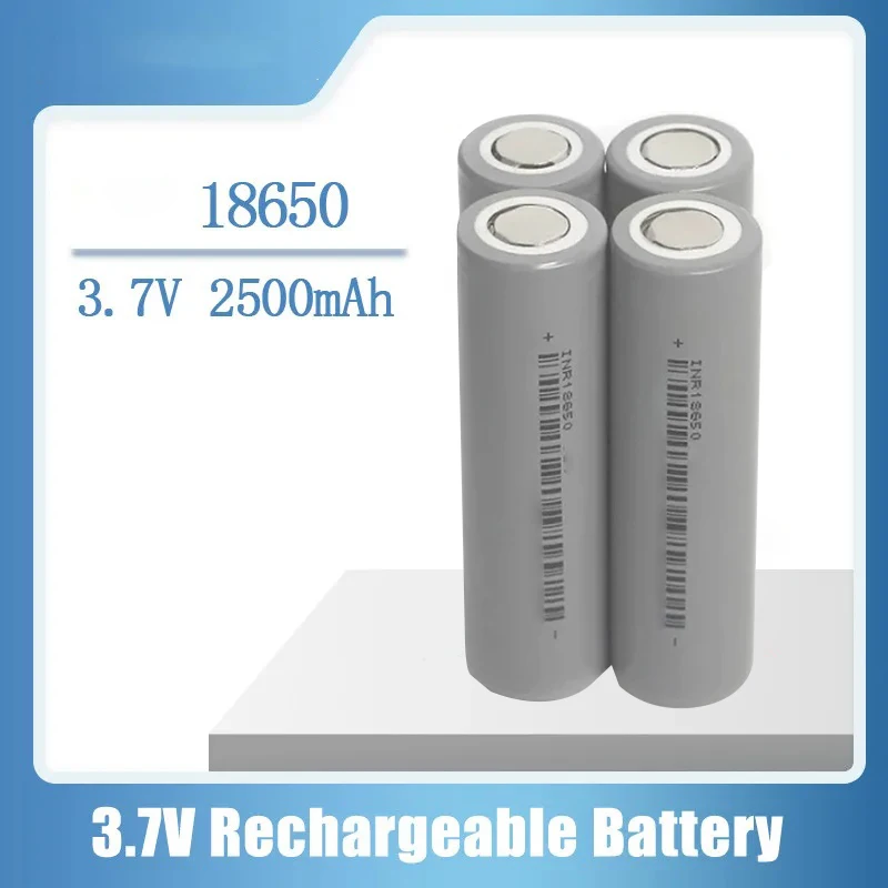 PURFIELD ICR18650 Rechargeable Battery 3.7V 2500mAh Li-ion Battery Cell for Power Tool Battery Flashlight Solar light