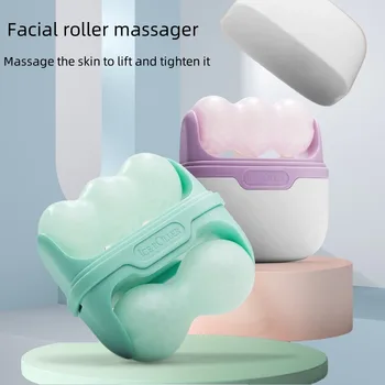 Double-headed ice roller, used for facial and head massage, made of resin material,…