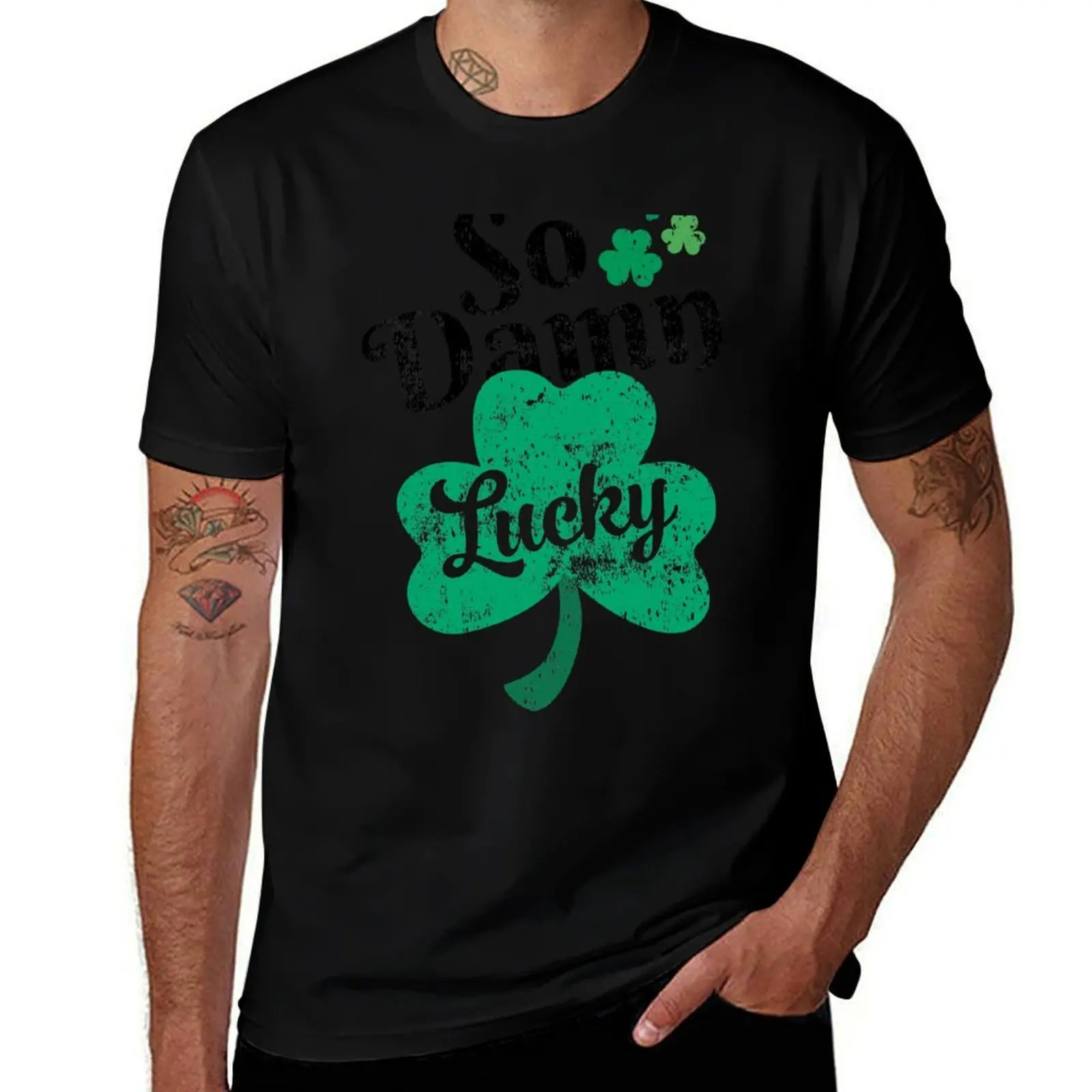 

Dave Matthews So Damn Lucky , St Patricks Dave Matthews Gift , DMB Lyrics , Fun Dave Matthews Retro T-Shirt