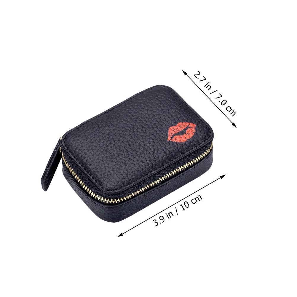 Bag Convenient Lipstick Mirror Pouch Holding Simple Storage Travel Makeup Carrying Random Style Small Bags