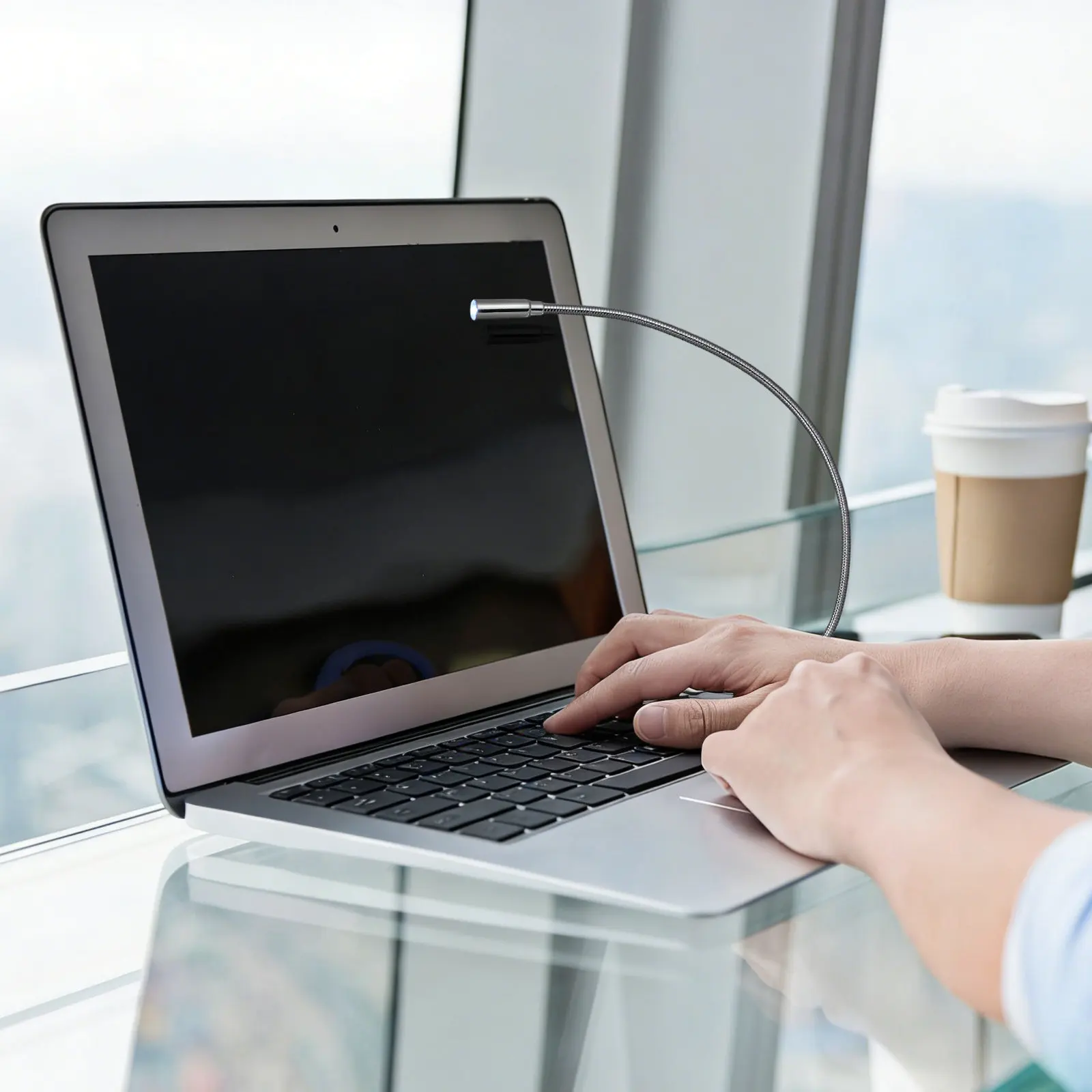 

Набор из 4 гибких USB-светильников для клавиатуры, портативные регулируемые атмосферные лампы для чтения, компьютерные аксессуары