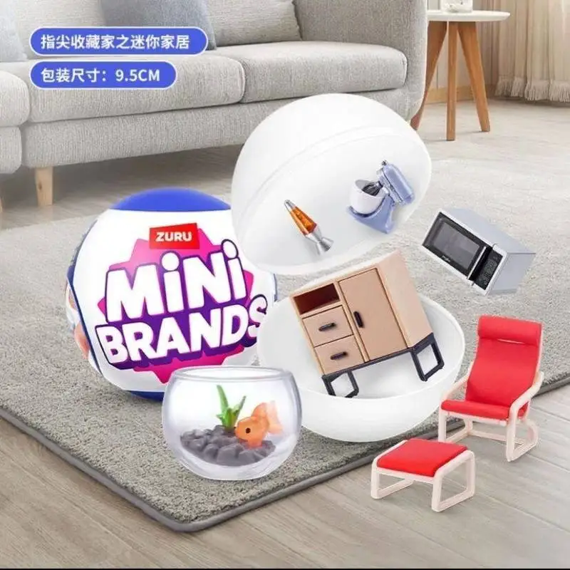 

In Stock Zuru 5 Surprise Ball Popular Blind Box Mini Supermarket Shopping Cart Small Toys Pretend Play Decor Gift For Fans