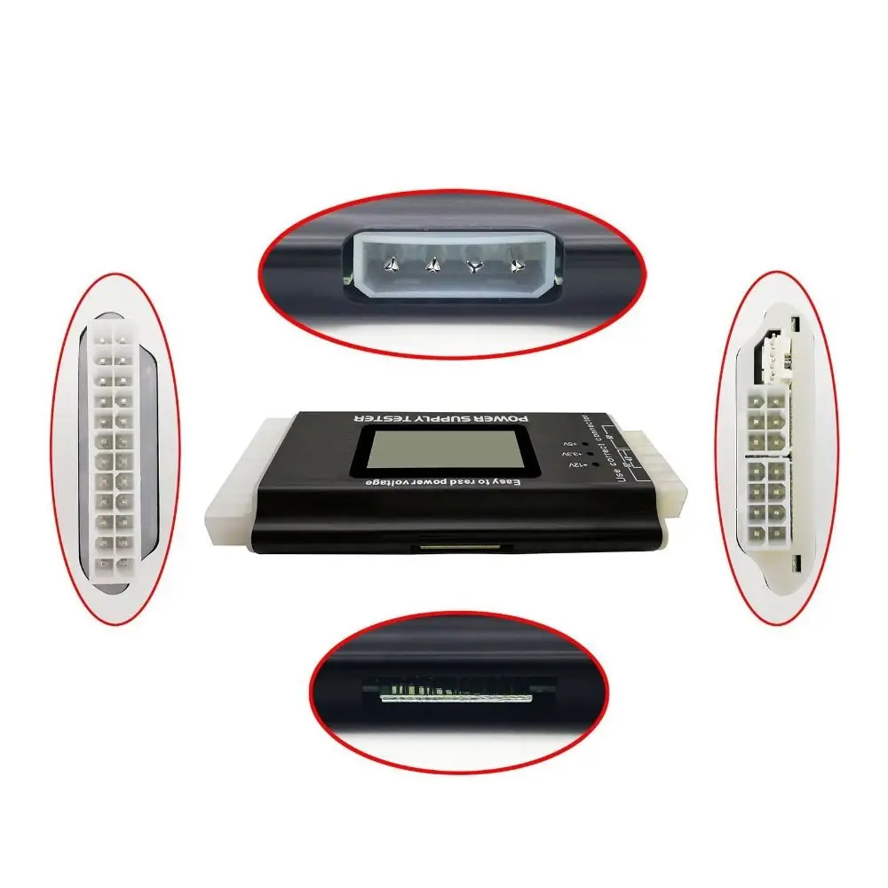 Professional LCD Display Power Supply Tester Hardware Testing 20/24 Pin PC Power Tester Universal Diagnostic Tool PC Computer